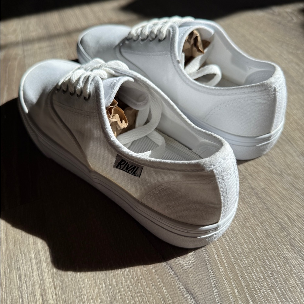RIVAL White Canvas Sneakers-Size US6.5-EU 36.5 - Picture 5 of 8